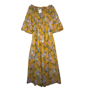 FLYING TOMATO Women’s Extra Small Tropical Floral Wide Leg Jumpsuit